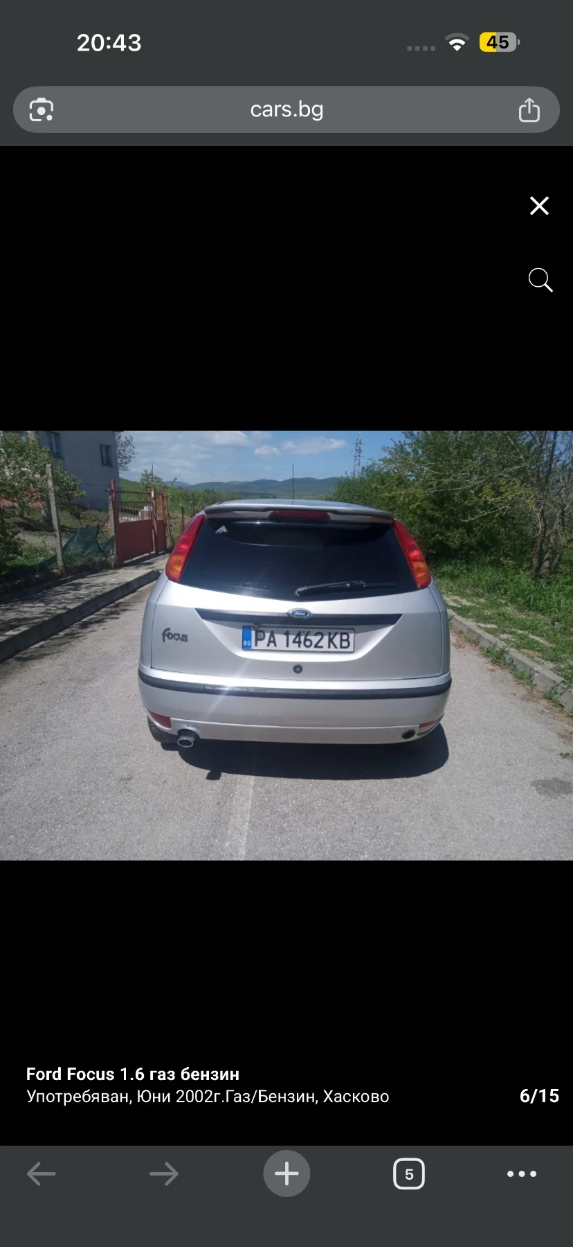 Ford Focus Ford Focus 1.6 GAS, снимка 6 - Автомобили и джипове - 54335240