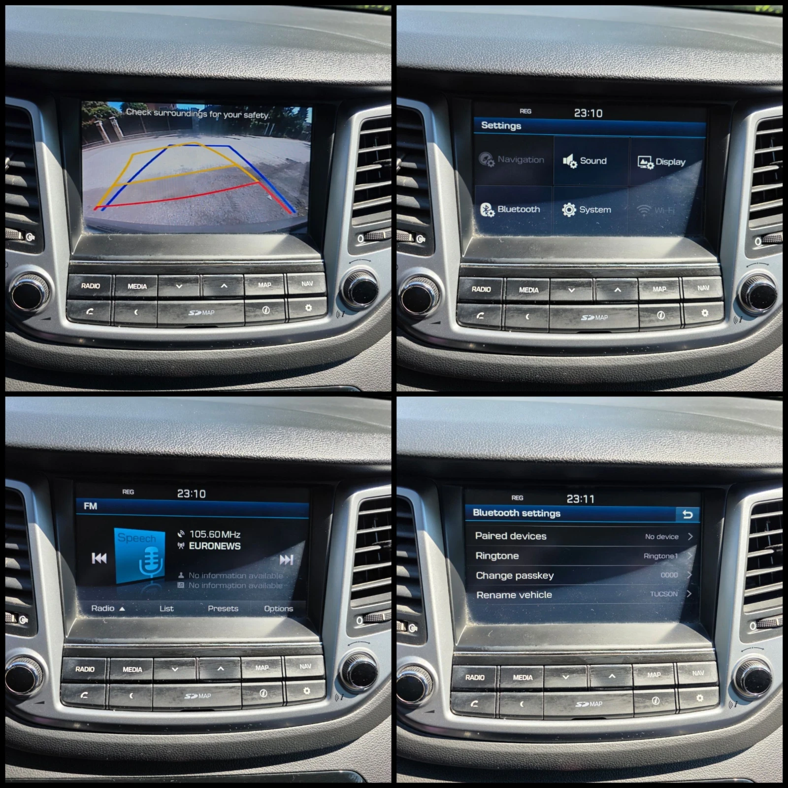 Hyundai Tucson 1.7CRDI/X-POSSIBLE/ОБСЛУЖЕН/110.000км./LANE-ASSST , снимка 12 - Автомобили и джипове - 54977457