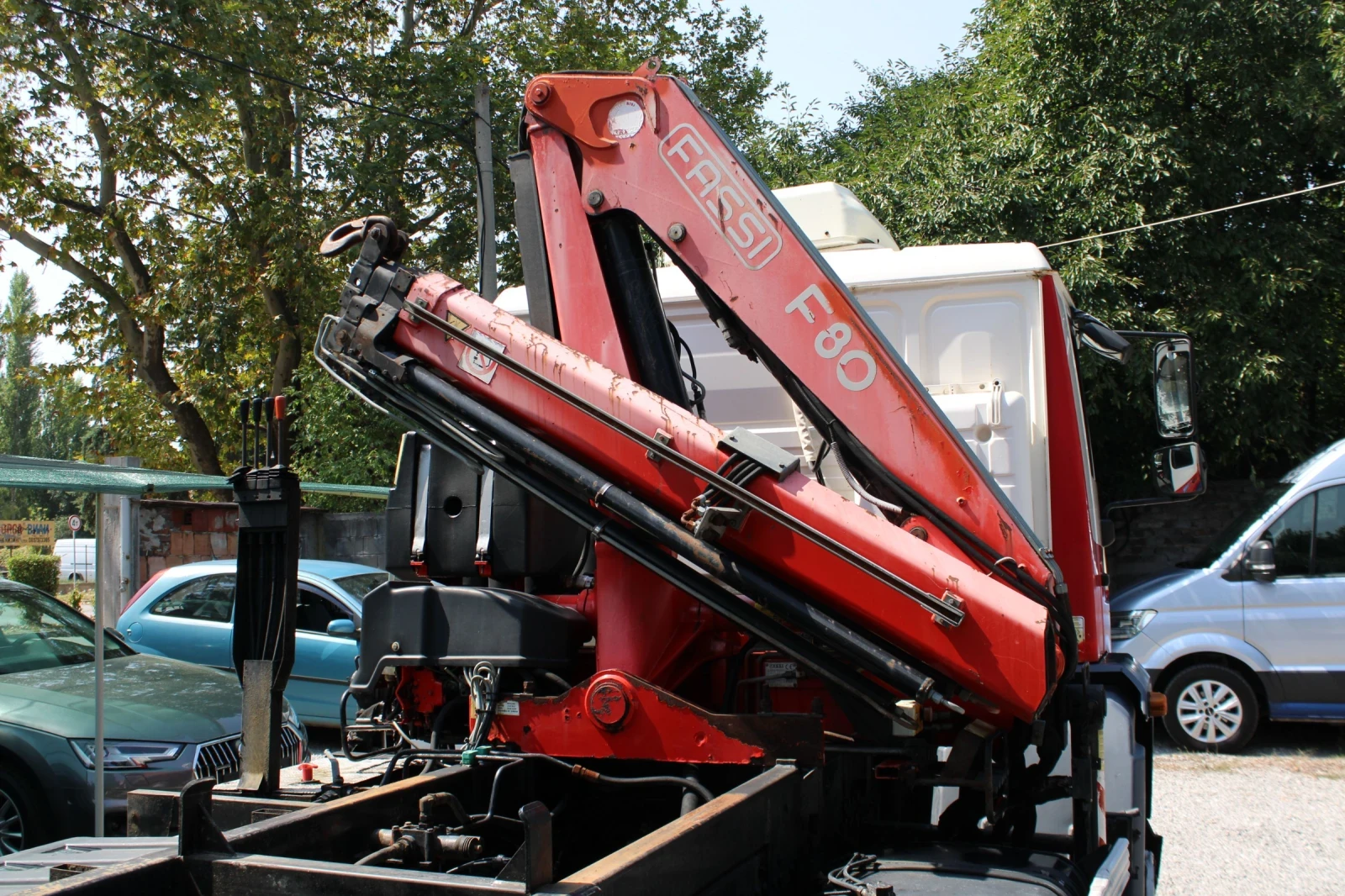 Man 18.232 18224 / САМОСВАЛ С КРАН FASSI F80 , снимка 9 - Камиони - 55643132