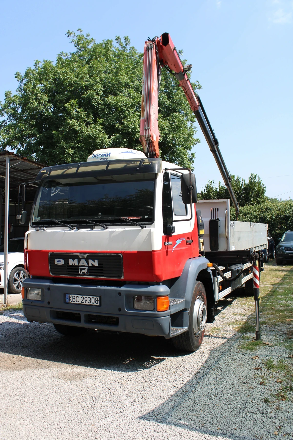 Man 18.232 18224 / САМОСВАЛ С КРАН FASSI F80 , снимка 15 - Камиони - 55643132