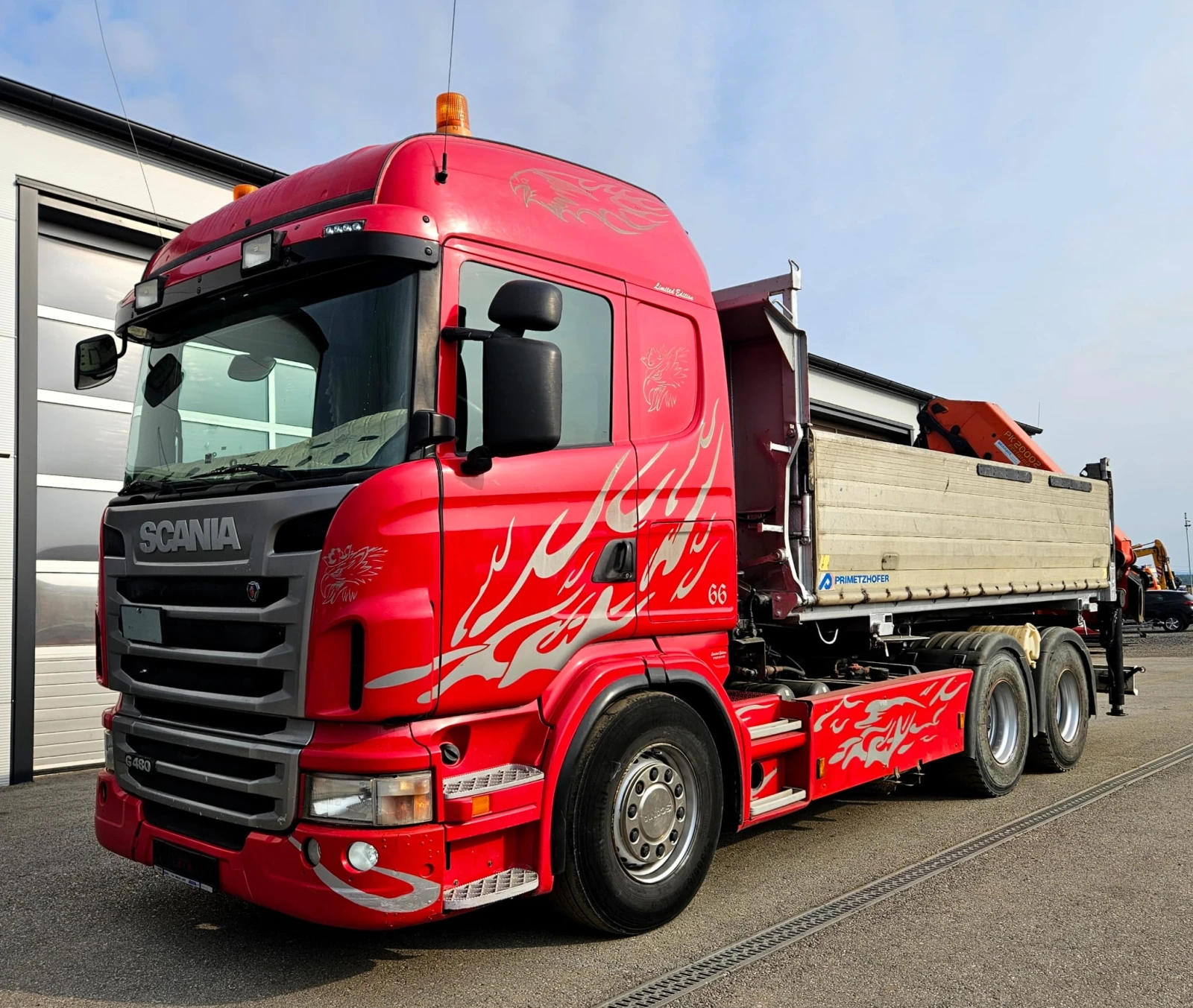 Scania G 480 6х4, Самосвал с Кран, , , снимка 4 - Камиони - 54495814