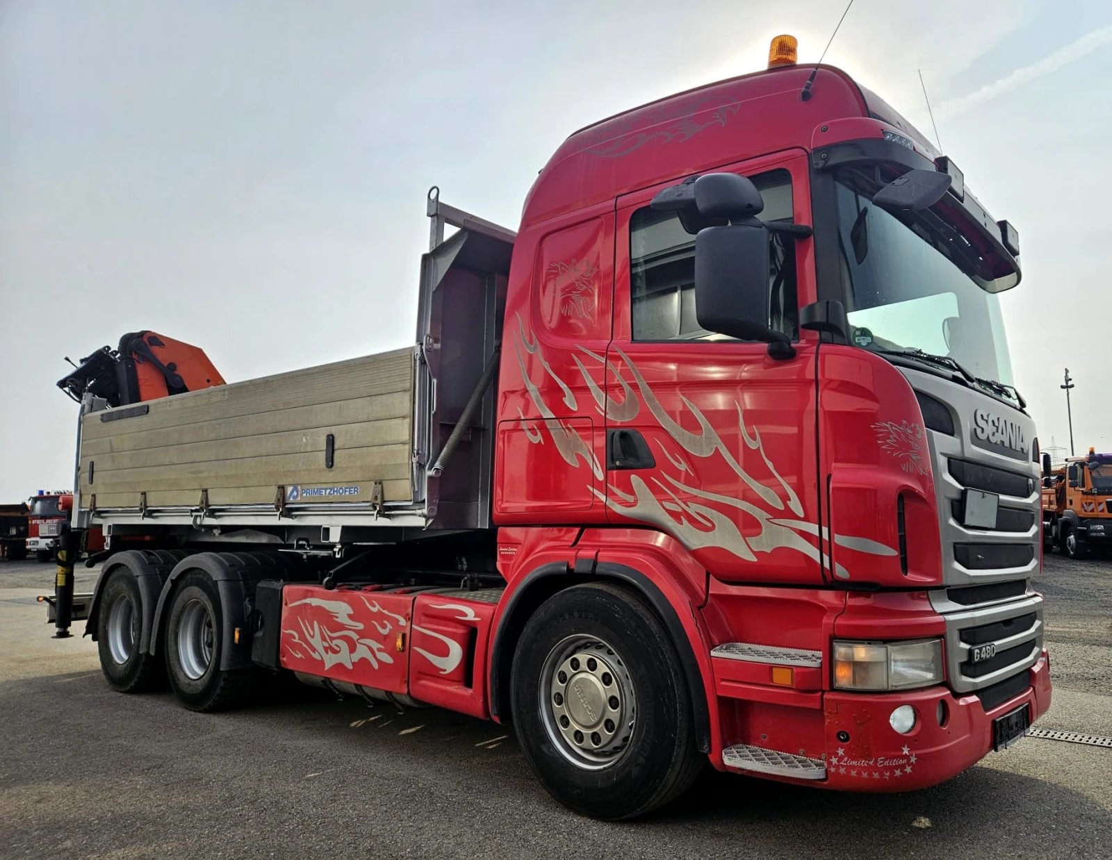 Scania G 480 6х4, Самосвал с Кран, , , снимка 5 - Камиони - 54495814