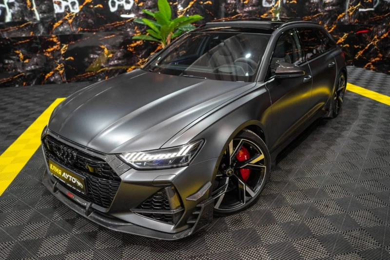 Audi Rs6 FULL ABT PACK CARBON CERAMIC ПАНО B&O ЛИЗИНГ 100%, снимка 5 - Автомобили и джипове - 53398269
