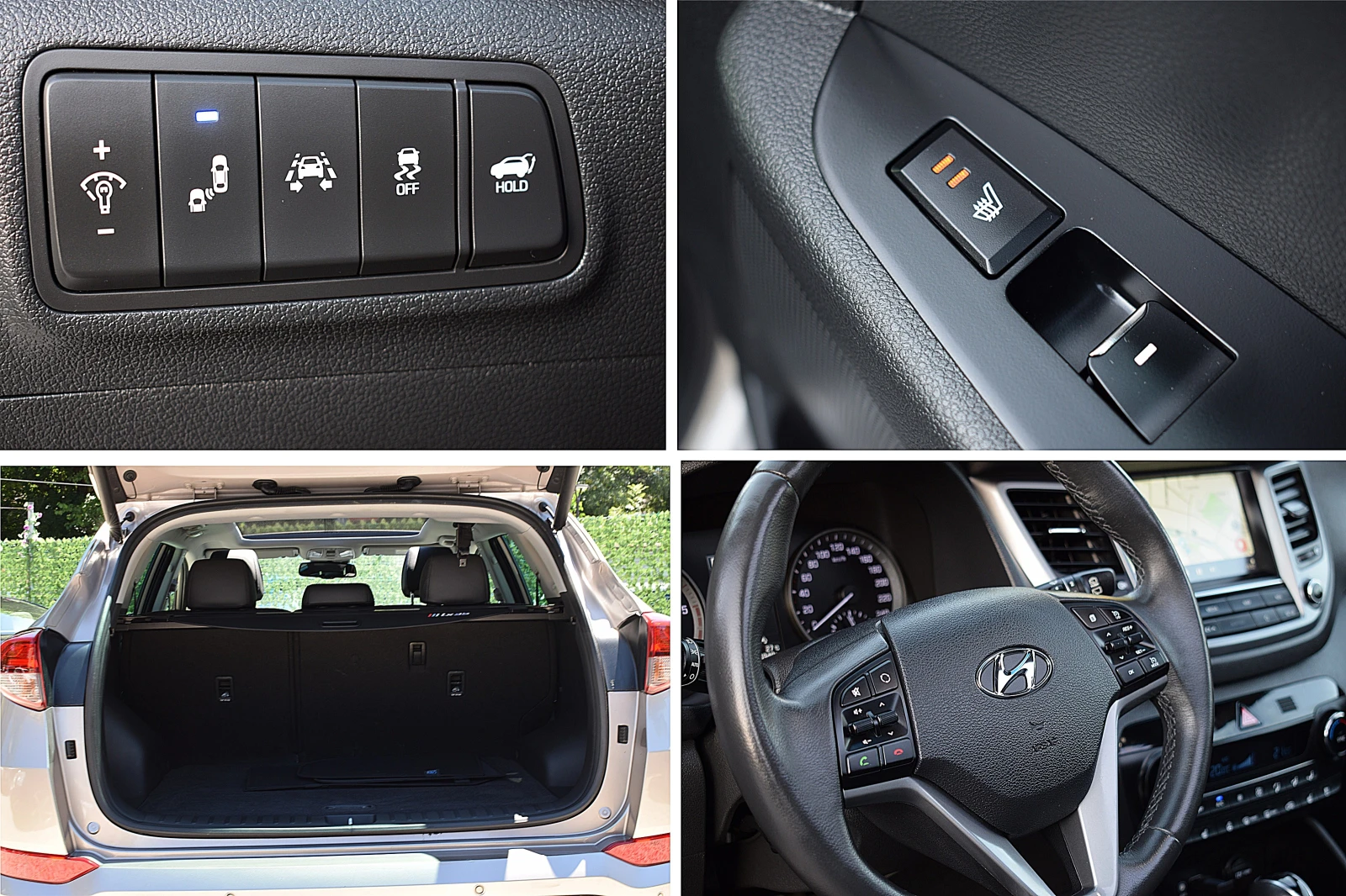 Hyundai Tucson 2.0ШВЕЙЦАРИЯ/100000km/VERTEX/4x4/АВТОМАТ/ОБДУХВАНЕ, снимка 16 - Автомобили и джипове - 55289293