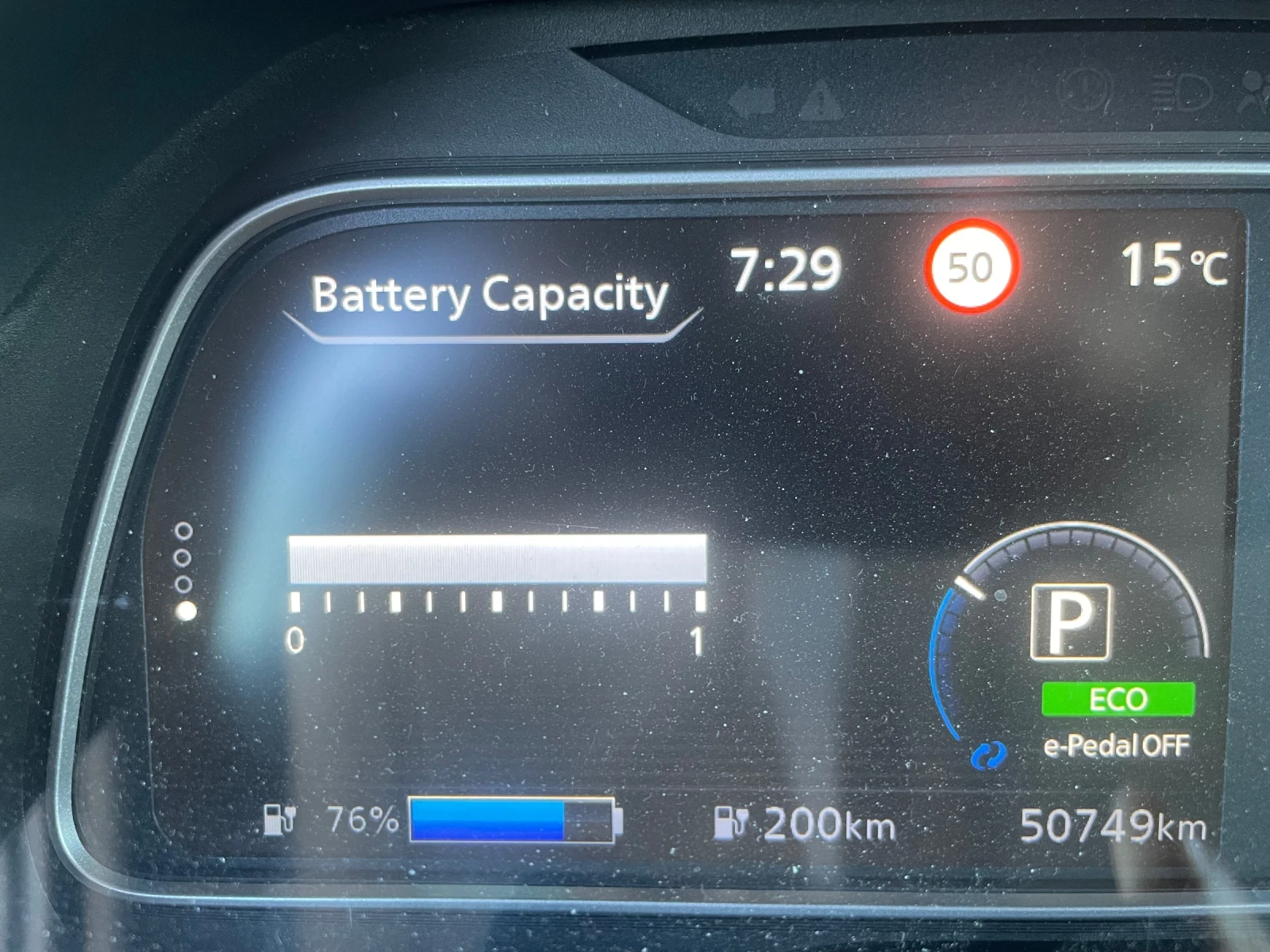 Nissan Leaf  TEKNA, кожа, термопомпа , снимка 11 - Автомобили и джипове - 54724341