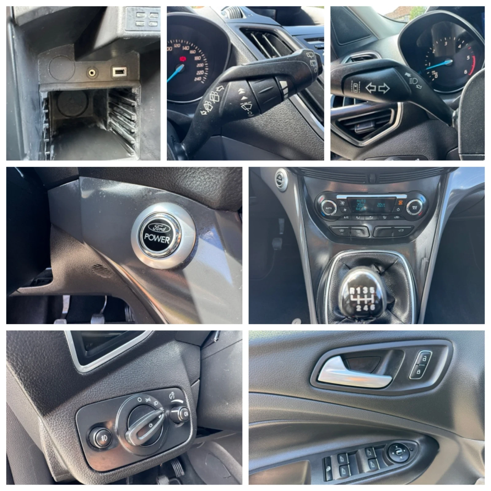 Ford Kuga Като нова;:4x4;:Панорама;Кожа;Нави;Подгрев;Ксенон;, снимка 15 - Автомобили и джипове - 56015523
