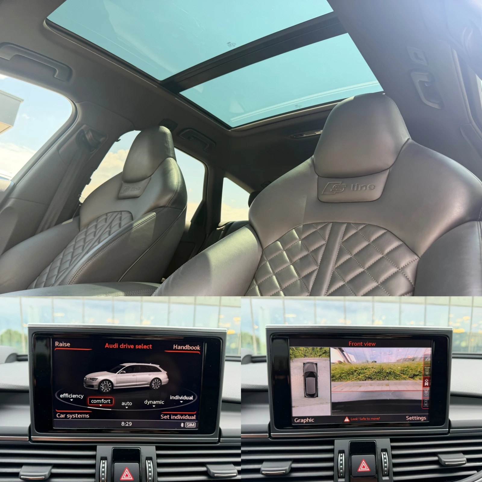 Audi A6 COMPETITION-3.0BI-TDI-ПАНОРАМА-KEY-GO-360-KAM-BLIN, снимка 14 - Автомобили и джипове - 55322049