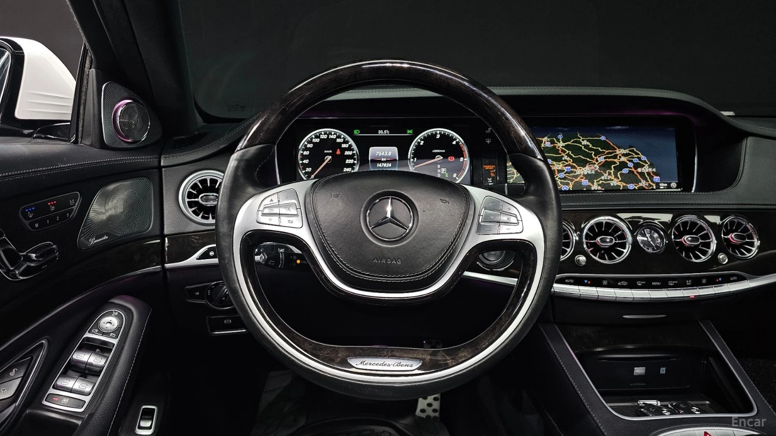 Mercedes-Benz S 350 D LONG 4MATIC Автокредит Цена до България, снимка 9 - Автомобили и джипове - 55491531