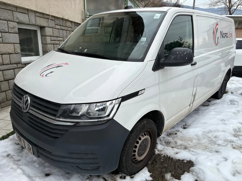 VW Transporter T6.1 Фейслифт 2.0 дизел Дълга база 12.2020г, снимка 1 - Бусове и автобуси - 48772351