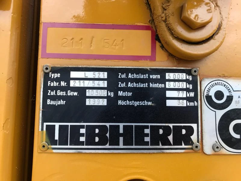 Челен товарач Liebherr L-521 - изображение 3