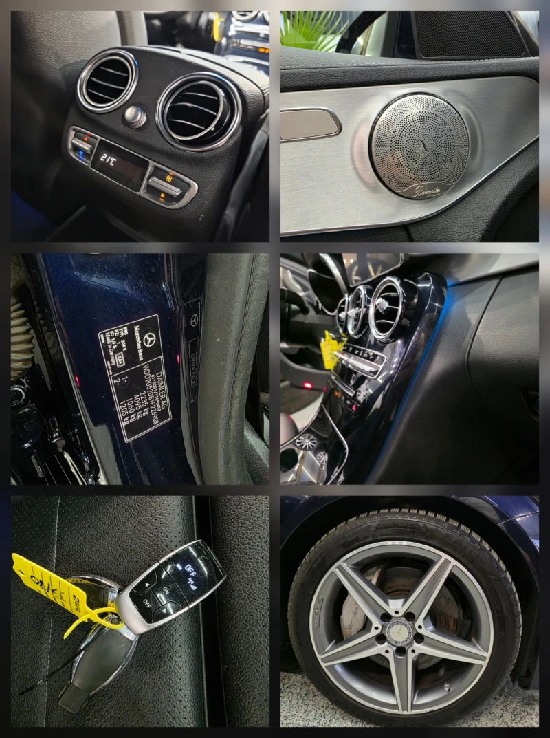 Mercedes-Benz C 250 AMG Kamera Burmester, снимка 14 - Автомобили и джипове - 51132448
