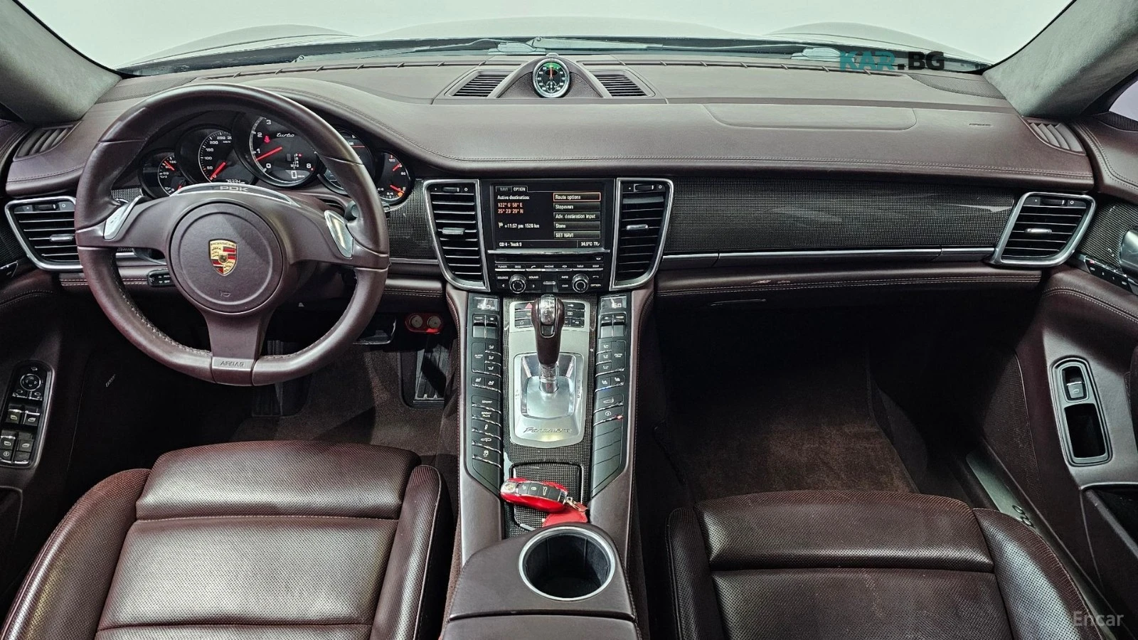 Porsche Panamera 4.8 TURBO* КОЖА* ПОДГРЕВ* ОБДУХВ* ПАНО* , снимка 5 - Автомобили и джипове - 55929907