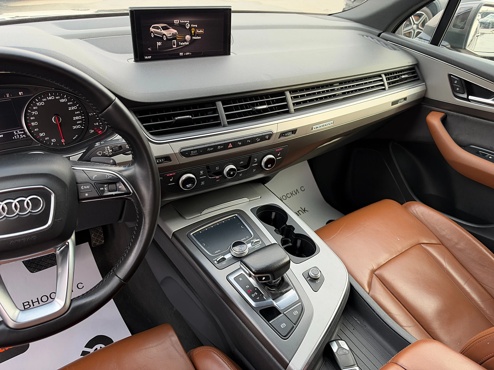 Audi Q7 Sline-4x4-Sport Paket-360Kameri-Led-Bixenon-!!!, снимка 11 - Автомобили и джипове - 56630835