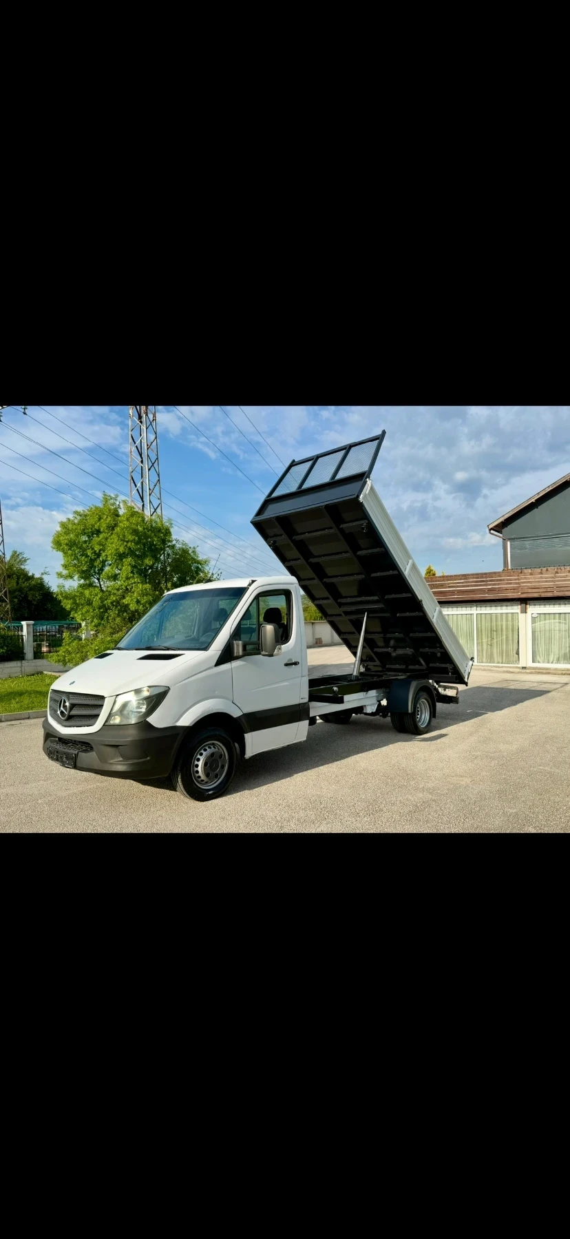 Mercedes-Benz Sprinter 513 Самосвал 4.50м кош* Климатик, снимка 2 - Бусове и автобуси - 54635576