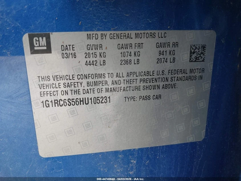 Chevrolet Volt 1.5l Lt, снимка 9 - Автомобили и джипове - 54395960