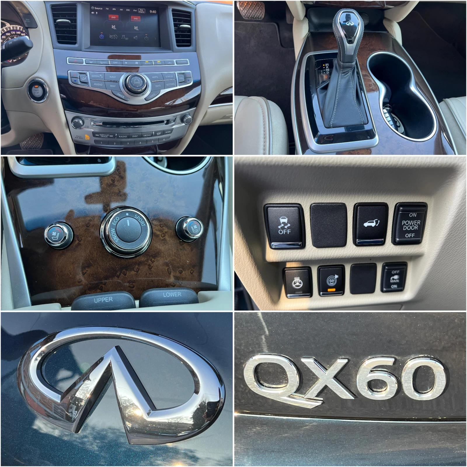 Infiniti QX60 3.5 keyless, 4x4, 360    | Mobile.bg   17