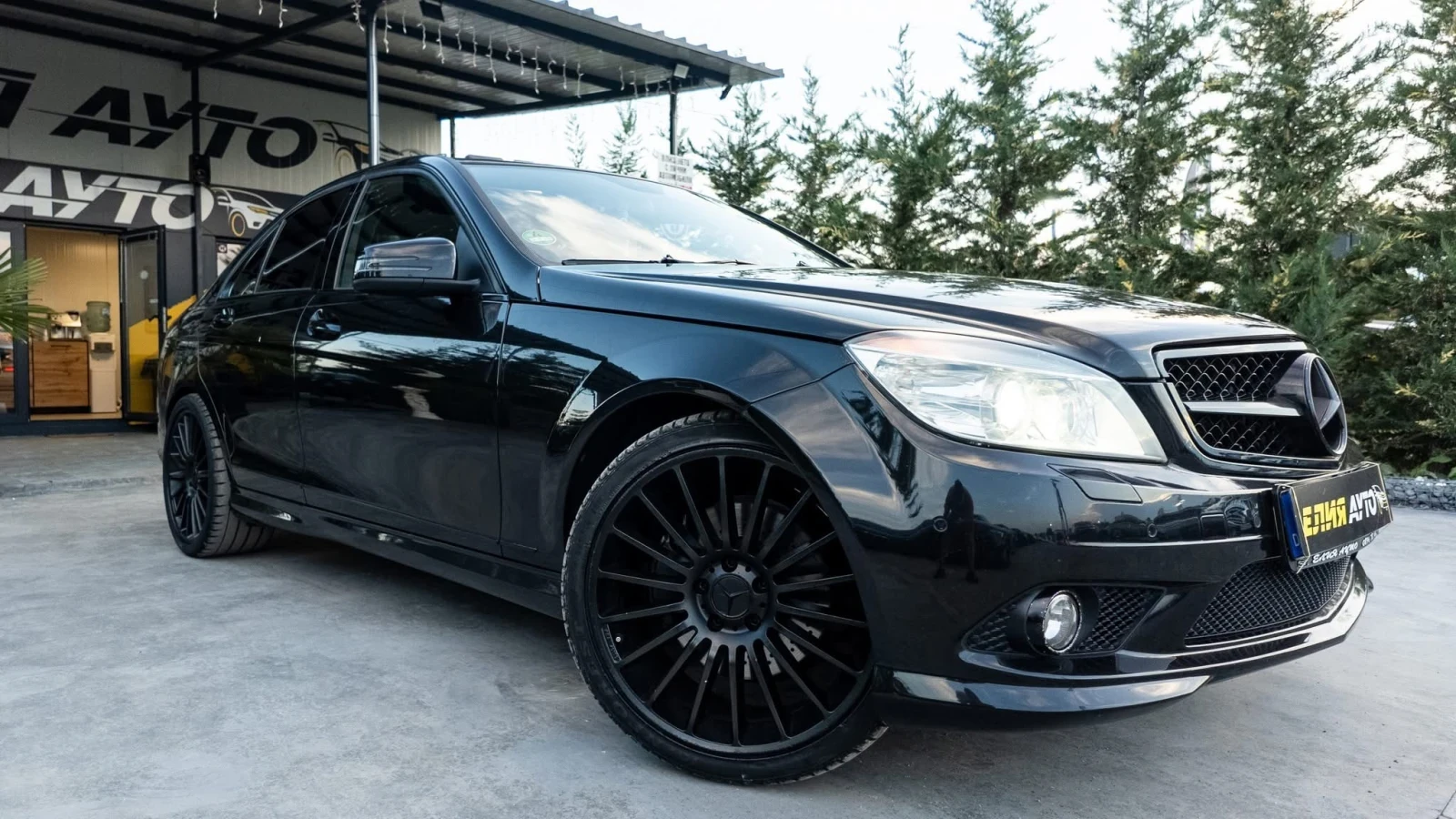 Mercedes-Benz C 350 I MEGA FULL AMG LINE BLACK EDITION  100% | Mobile.bg   1