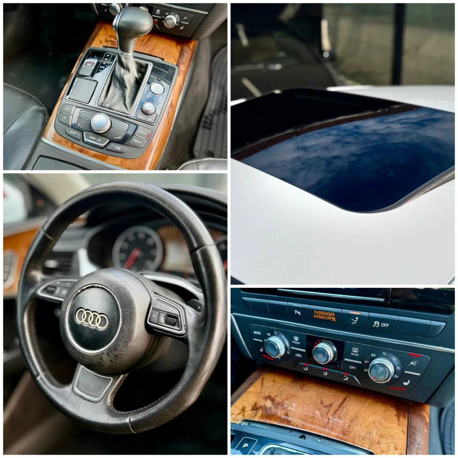 Audi A7 3.0TFSI* Supercharger* БялаПерла* Шибедах* Подглев, снимка 15 - Автомобили и джипове - 55043748