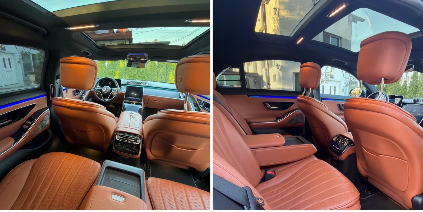Mercedes-Benz S 350 Готов лизингAMG/PANO/FULL/MANUFAKTUR/Saffron Brown, снимка 8 - Автомобили и джипове - 54919390
