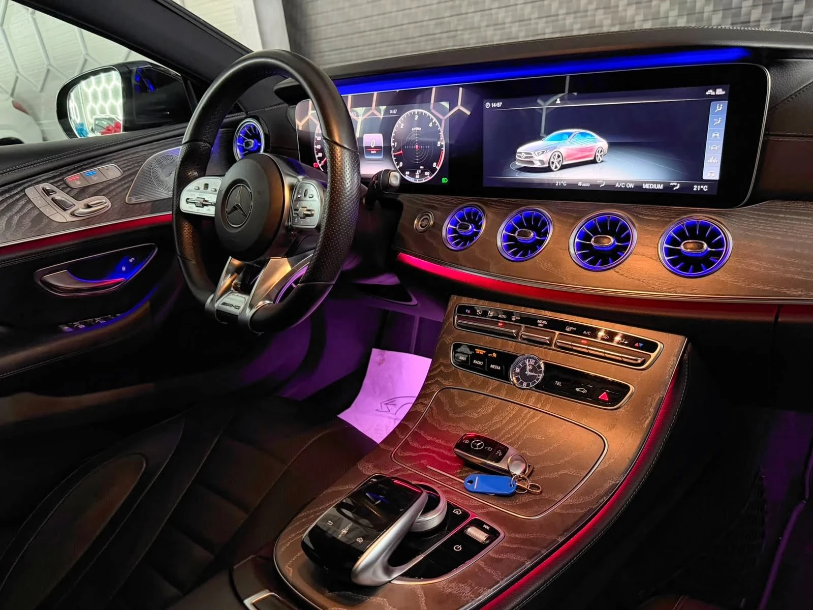 Mercedes-Benz CLS 400 Mercedes-Benz CLS 400d 4MATIC AMG Line + BRABUS PA, снимка 9 - Автомобили и джипове - 55823040