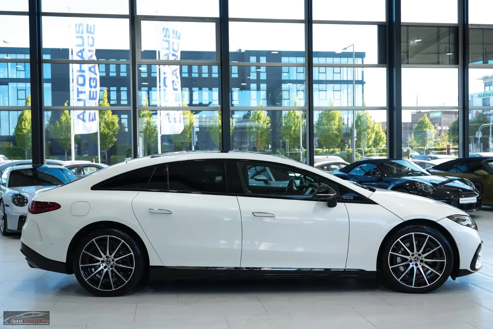 Mercedes-Benz EQS 450+ /333HP/AMG/PANO/NIGHT/360/HUD/BURM/731z, снимка 4 - Автомобили и джипове - 55586996