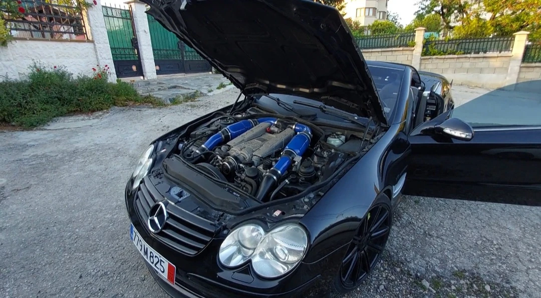 Mercedes-Benz SL 55 AMG 600 k.c., снимка 11 - Автомобили и джипове - 54807285