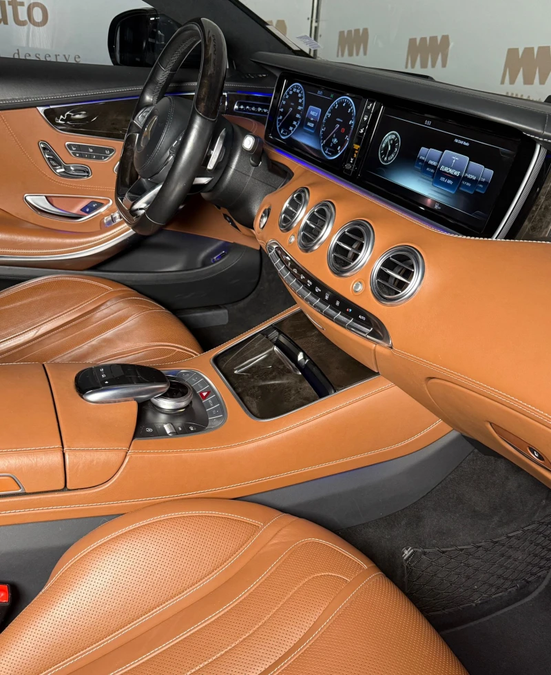 Mercedes-Benz S 500 Coupe* AMG* HuD* Burmester* Pano, снимка 10 - Автомобили и джипове - 50289722