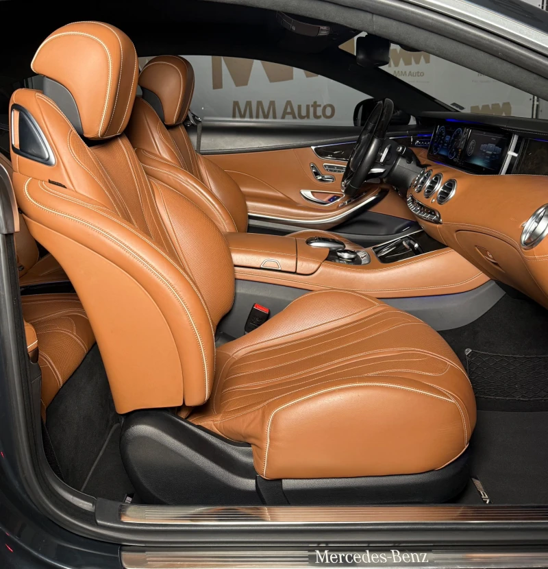 Mercedes-Benz S 500 Coupe* AMG* HuD* Burmester* Pano, снимка 9 - Автомобили и джипове - 50289722