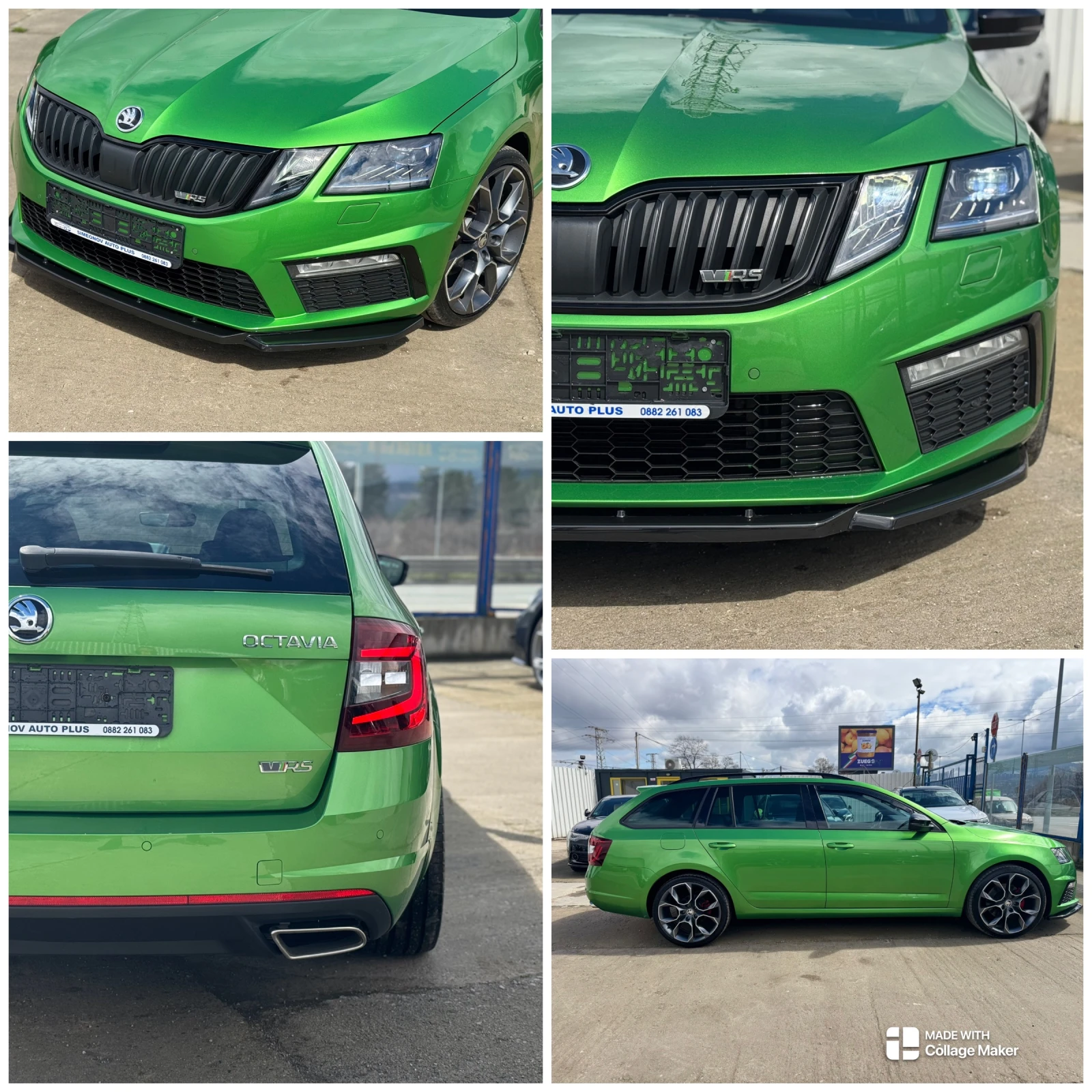 Skoda Octavia VRS/2.0d FACE Challenge DSG ACC+ SHADOW RACE-GREEN, снимка 9 - Автомобили и джипове - 54079435