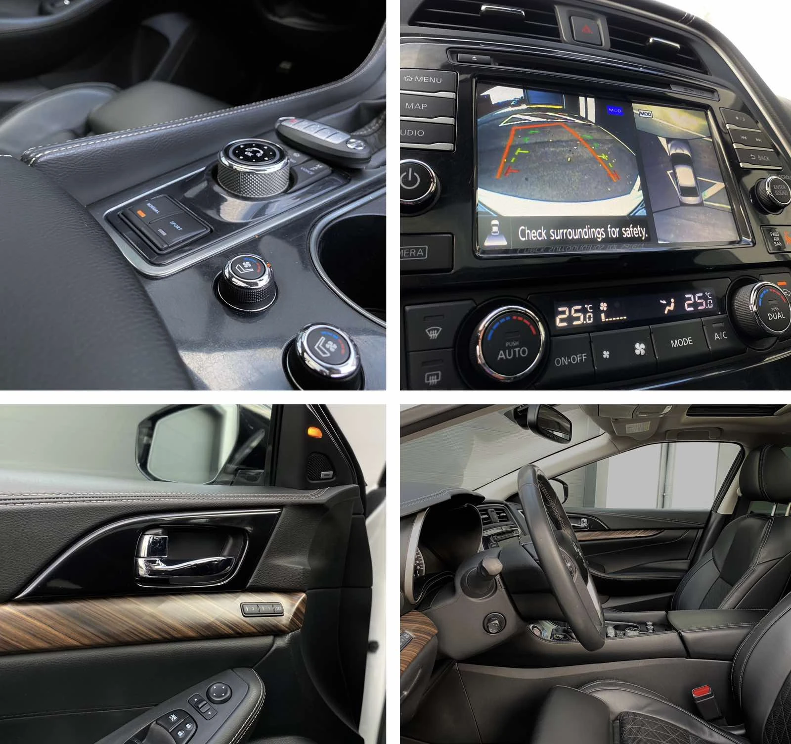 Nissan Maxima * 3.5 PLATINUM* 360* ПОДГРЕВ* ОБДУХВАНЕ* , снимка 12 - Автомобили и джипове - 54473702