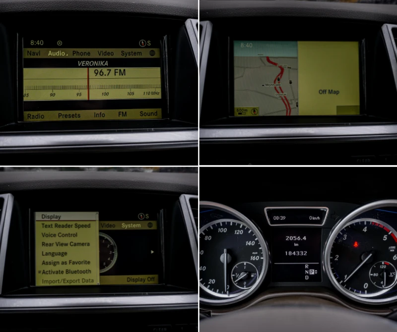 Mercedes-Benz ML 350 BlueTEC-4MATIC-ТОП-РЕАЛНИ КМ-ГАРАНЦИЯ!, снимка 16 - Автомобили и джипове - 53241495