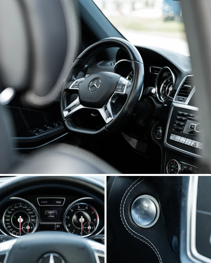 Mercedes-Benz GL 63 AMG V 8 BI* 6+ 1 * HARMAN/ KARDON * PODGREV/ OBDUH * , снимка 12 - Автомобили и джипове - 53564424