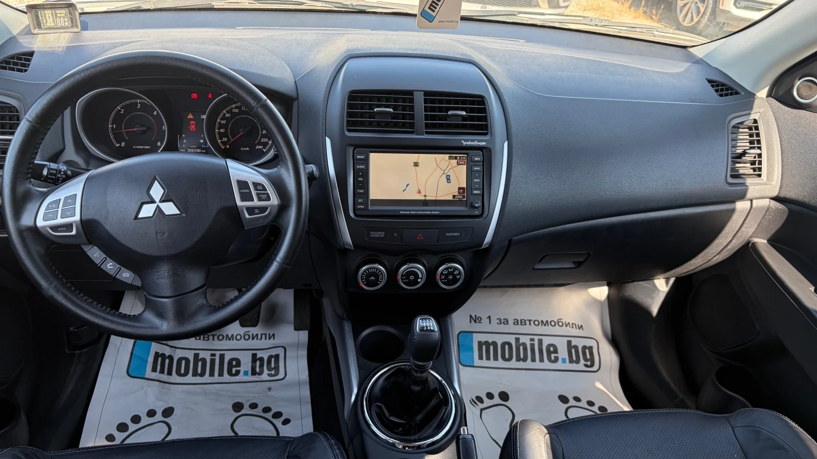 Mitsubishi ASX 1.8DID-150kc.4WD/Panorama, keyless, Navi./ , снимка 12 - Автомобили и джипове - 55483657