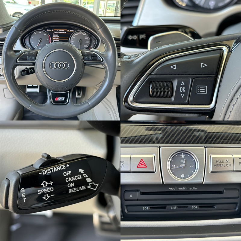 Audi S8 EXCLUSIVE#ОБДУХ#DISTR#SOFTCL#BOSE#CARBON#CAMERA, снимка 13 - Автомобили и джипове - 45995294