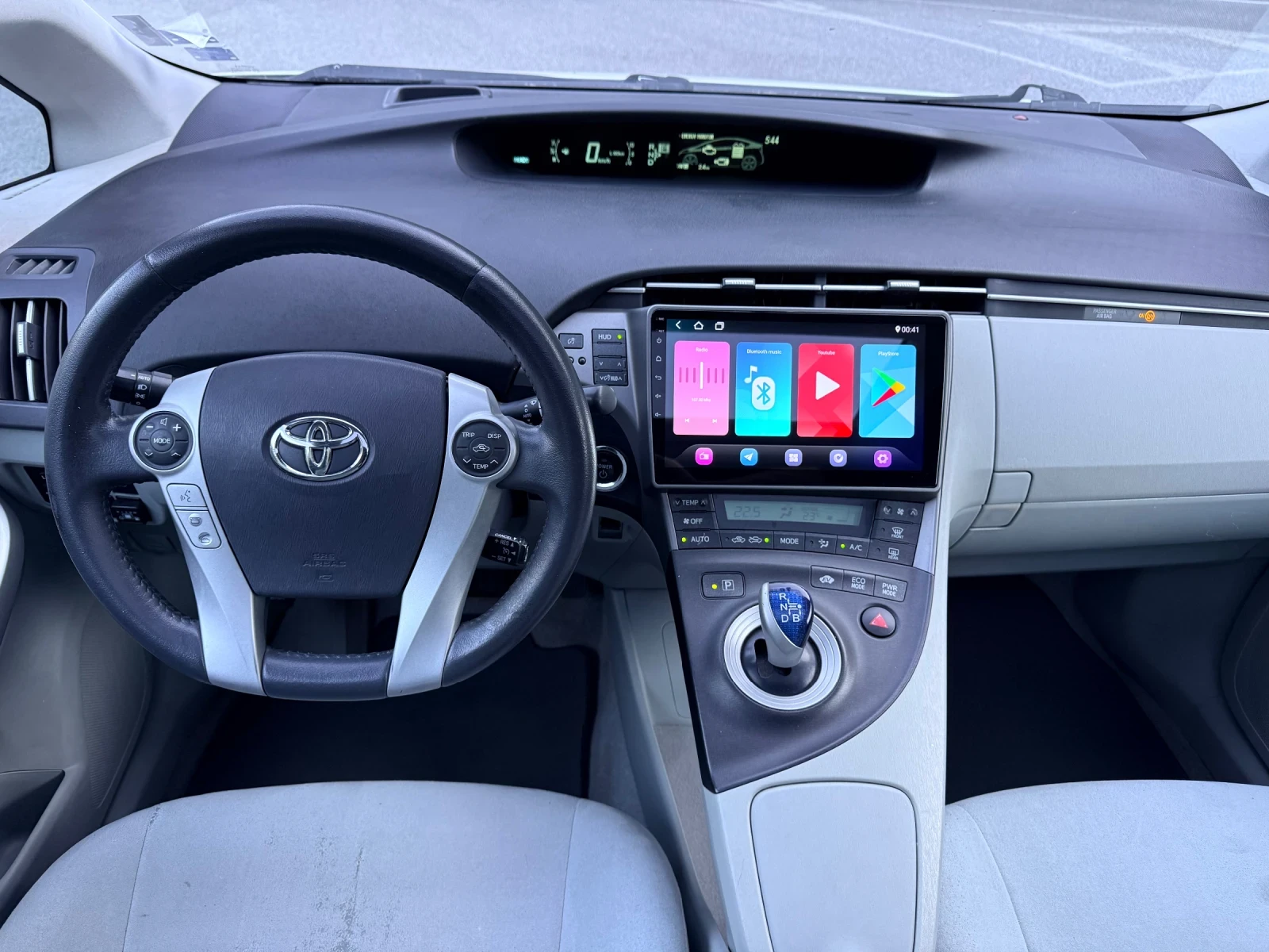 Toyota Prius СОЛАР* HEAD-UP* ГАЗ* AndroidAuto/CarPlay* РЕГИСТРИ, снимка 10 - Автомобили и джипове - 55502977