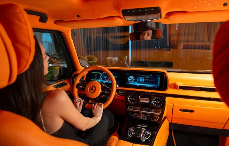 Mercedes-Benz G 63 AMG 4.0 V8 Custom Hermes Edition, снимка 12 - Автомобили и джипове - 49042888