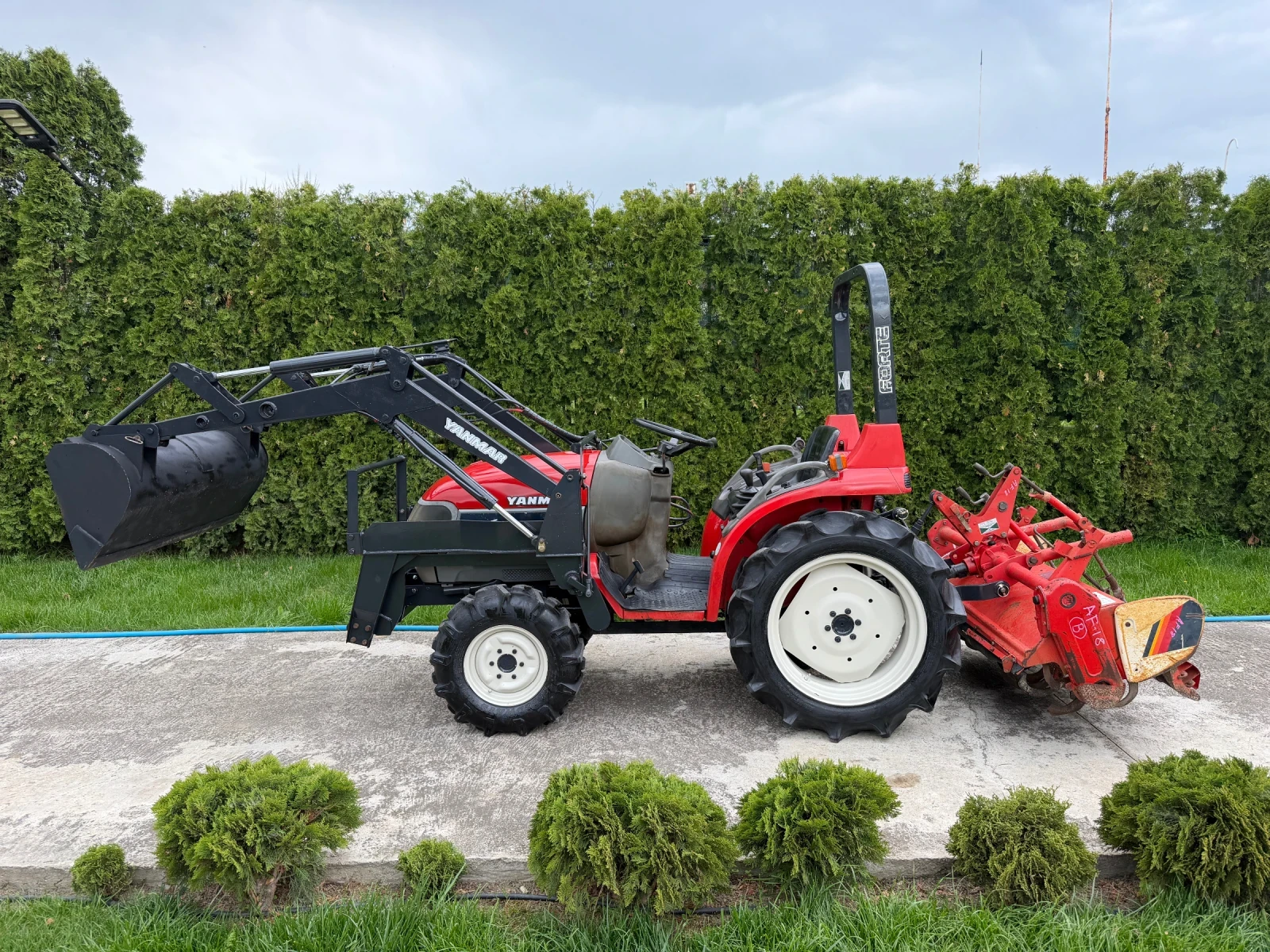 Трактор Yanmar * AF-18* ЧЕЛЕН ТОВАРАЧ* ФРЕЗА* , снимка 3 - Селскостопанска техника - 54257279