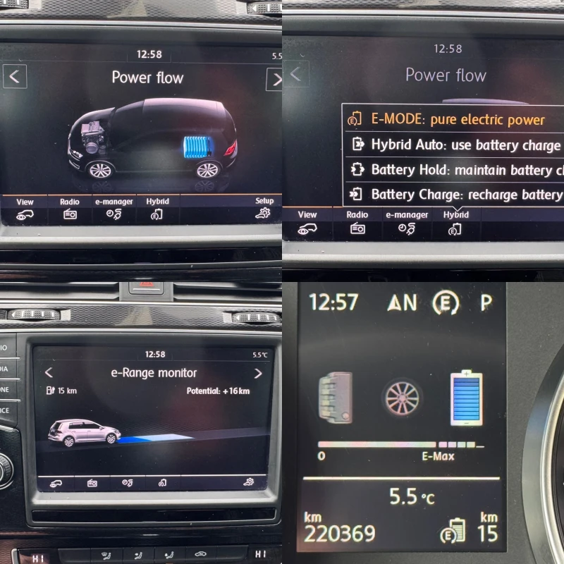 VW Golf GTE DSG DISTRONIC LED , снимка 12 - Автомобили и джипове - 53430898