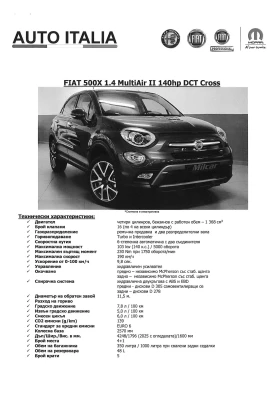 Fiat 500X 1.4 MultiAir II - 20999 лв. - 38464076 10