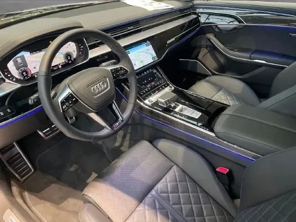 Audi A8 50 TDI Quattro = S-line = Black Optics Гаранция, снимка 5 - Автомобили и джипове - 53971352