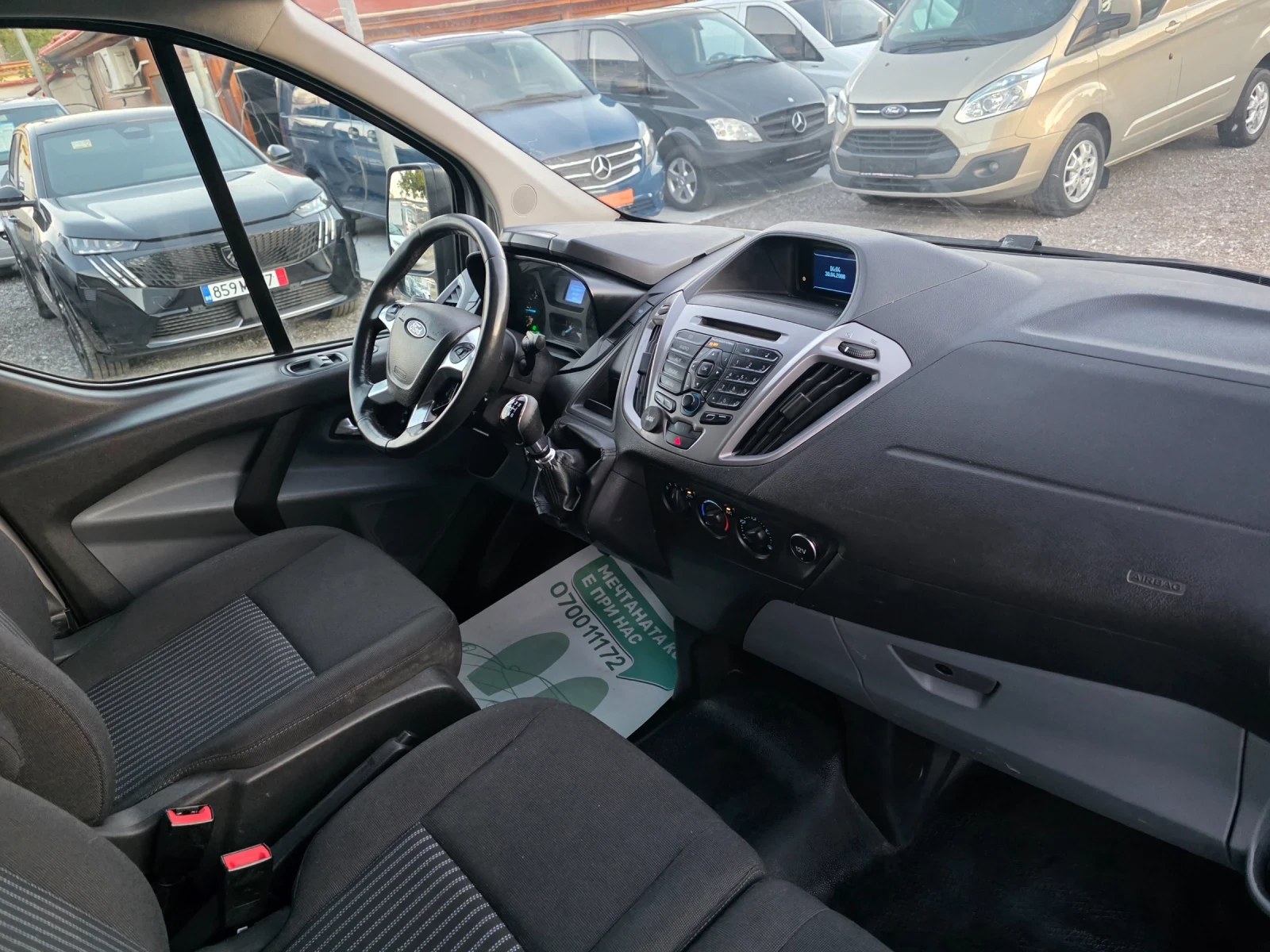 Ford Transit Custom 2.2tdci, снимка 14 - Бусове и автобуси - 56638017