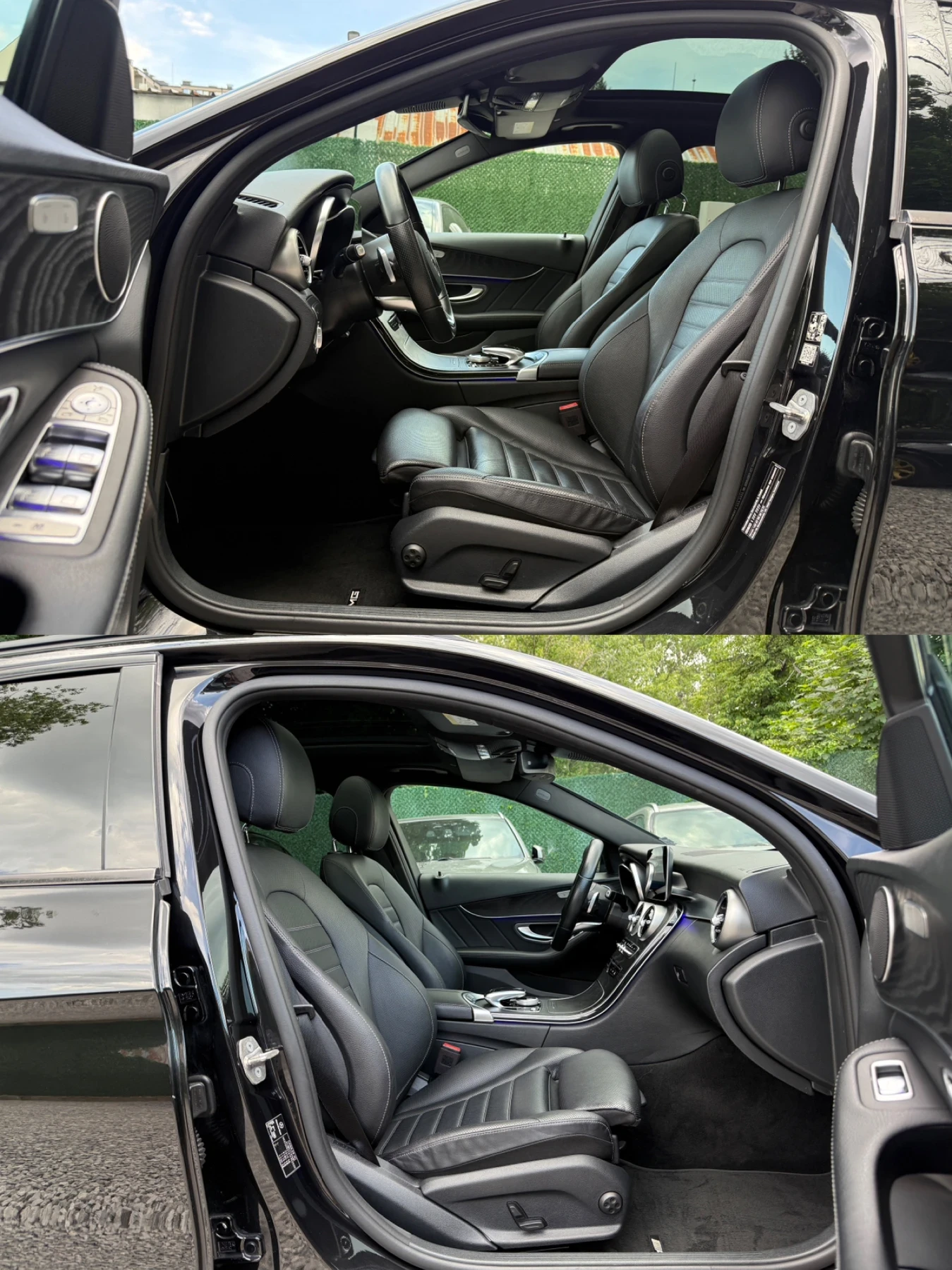 Mercedes-Benz C 220 CDI/AMG/4matic/Facelift/194hp/Панорама/Обдухване, снимка 9 - Автомобили и джипове - 55422789