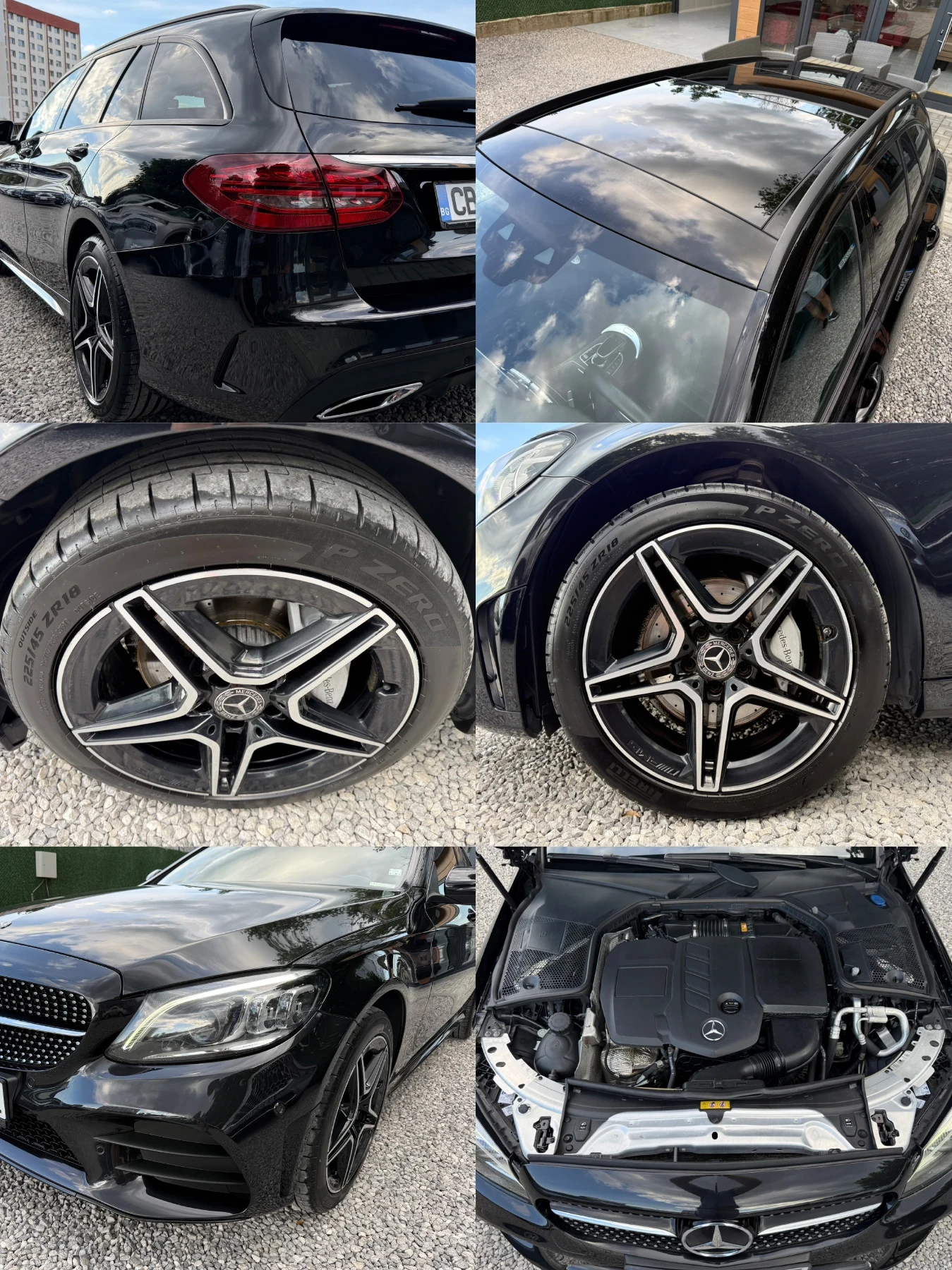 Mercedes-Benz C 220 CDI/AMG/4matic/Facelift/194hp/Панорама/Обдухване, снимка 16 - Автомобили и джипове - 55422789