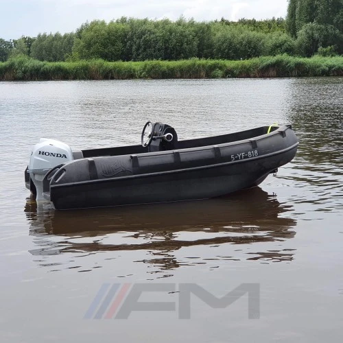 Лодка Собствено производство WHALY 400 - тъмно сива