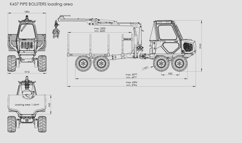 Специализирани машини Машини за дърводобив Мини Форвардер KINETIC, снимка 17 - Селскостопанска техника - 54181332