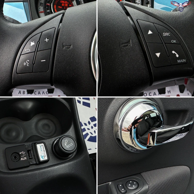 Fiat 500 * 1.25i* 69HP* PANO* EURO6* , снимка 15 - Автомобили и джипове - 45796022