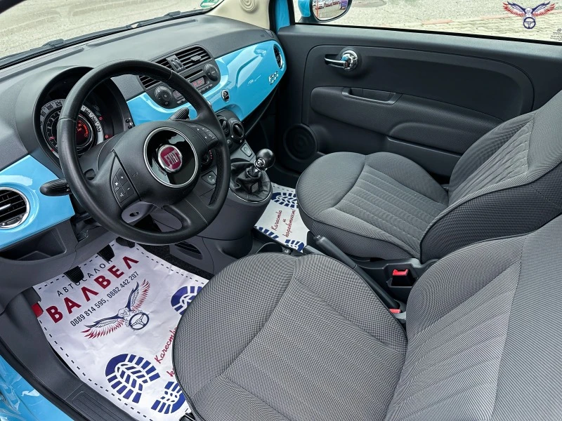 Fiat 500 * 1.25i* 69HP* PANO* EURO6* , снимка 10 - Автомобили и джипове - 45796022