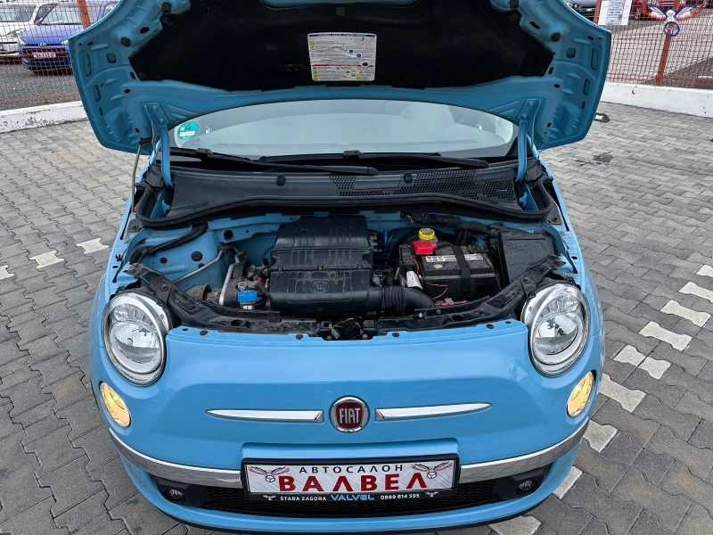 Fiat 500 * 1.25i* 69HP* PANO* EURO6* , снимка 17 - Автомобили и джипове - 45796022