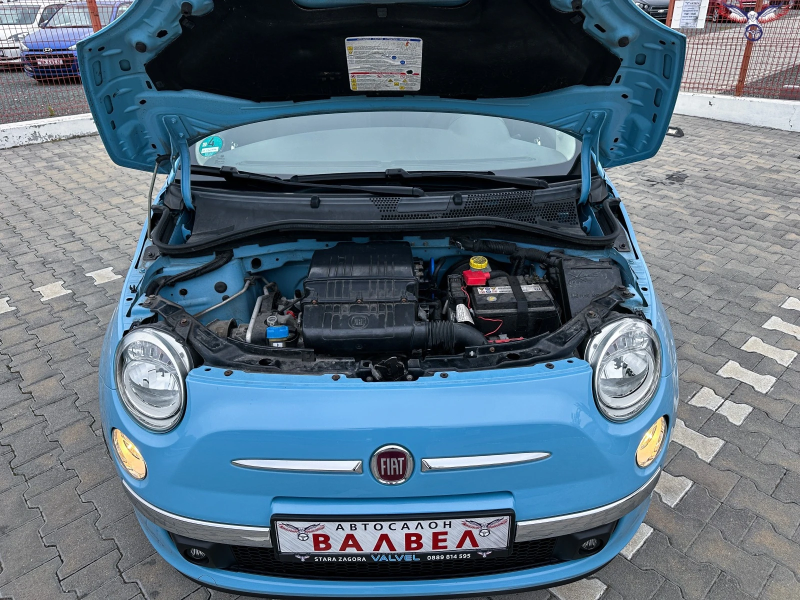 Fiat 500 * 1.25i* 69HP* PANO* EURO6*  | Mobile.bg   17