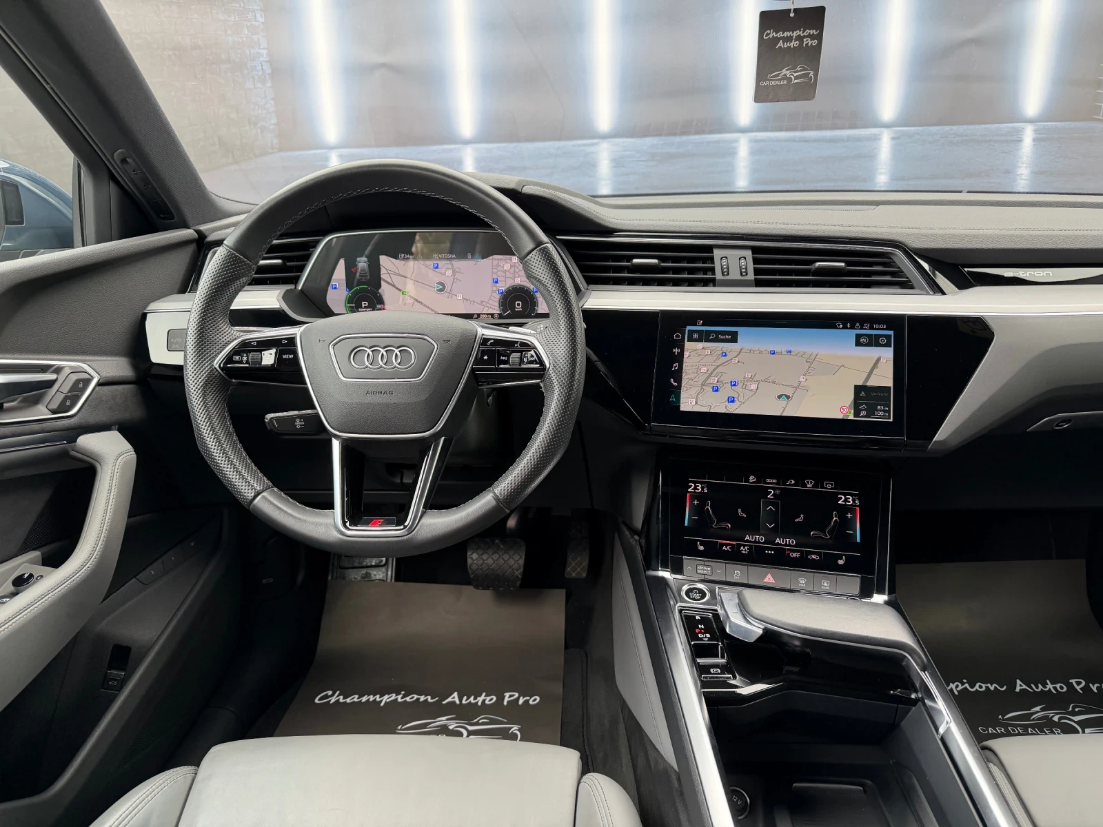 Audi E-Tron 55/Sportback/S-Line/Pano/Hud/360* /, снимка 12 - Автомобили и джипове - 53819829